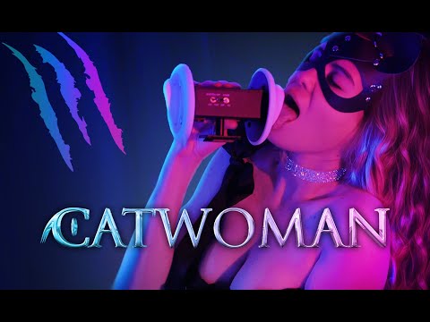 ASMR * WANTED A CATWOMAN WHO IS HUNTING ON YOUR EARS * 100 % OF RELAXATION AND TINGLES * CAT PURRING