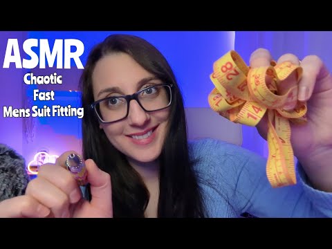 ASMR FAST & Kinda Chaotic Suit Fitting Roleplay on Your Face