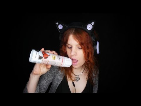 ASMR | Licking Whipped Cream And Taking In Mouth (No Talking) | Eating Sounds