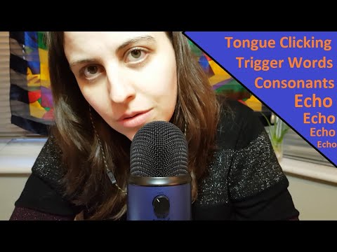 ASMR ECHO Echo Experiment - Tongue Clicking, Consonant Sounds, Trigger Words, Lip Smacking