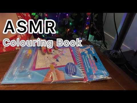 ASMR Coloring Book Let's Color Together! 💜(Soft Spoken, Hand Movements, Tapping)💜