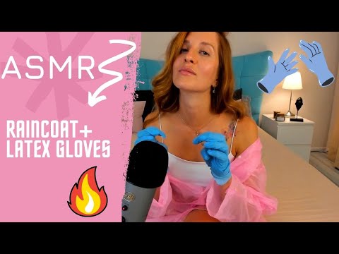 |ASMR | Raincoat + Latex Gloves Sounds
