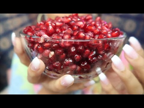 ASMR | Eating Pomegranate Seeds until you fall ASLEEP 😴 Compilation