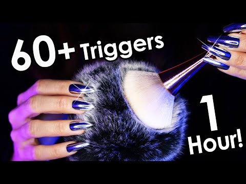 ASMR 60+ Triggers for Deep Sleep & Relaxation 😴 1Hr (No Talking)
