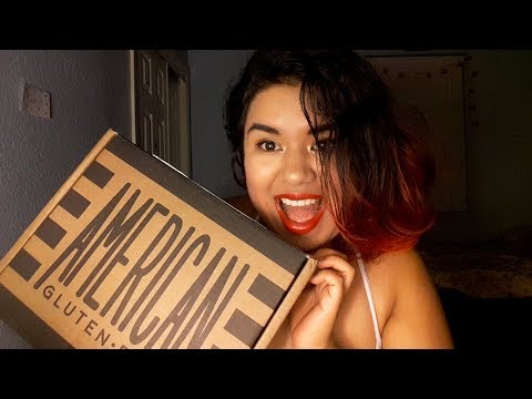 ASMR Unboxing & Eating Gluten-Free Snacks! (Crinkles & Mouth Sounds)