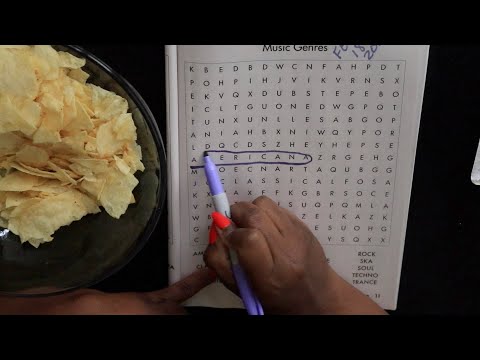 MUSIC GENRES WORD HUNT ASMR EATING SOUNDS (DILL PICKLE)