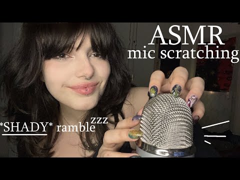 Mic Scratching & Soft Spoken Rambling ASMR | Mouth Sounds, Anticipatory Mic Triggers
