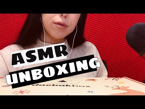 ASMR unboxing subscription box (with whispers) Tapping & Scratching and more 💤  #ASMR