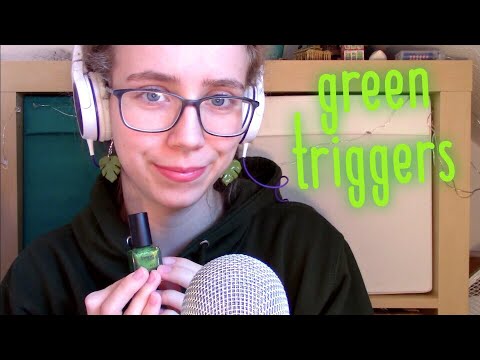 ASMR || Color-Coded Triggers: Green (tapping, writing sounds, ...) 💚📗