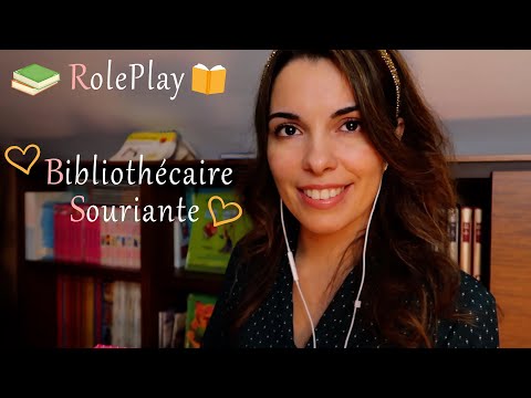 ASMR FR ~ RP Bibliothécaire Souriante & Soporifique (Page Turning, Soft Spoken, Whispers, Inaudible)