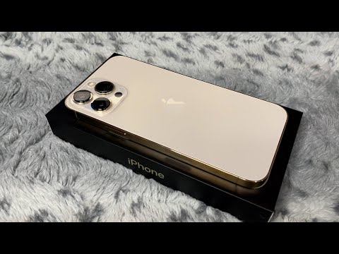 ASMR ~ iPhone 13 Pro Max Gold Unboxing (Tapping & Whispers)