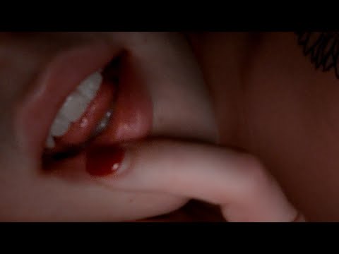 rainy love asmr / repeating "I love you", camera tapping, lens licking, playing with my lips