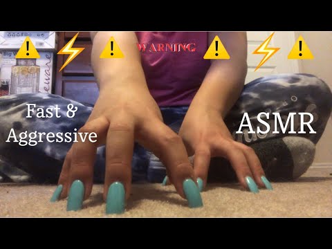 FAST AGGRESSIVE Carpet Scratching Build up ASMR ⚠️⚠️ (no talking)