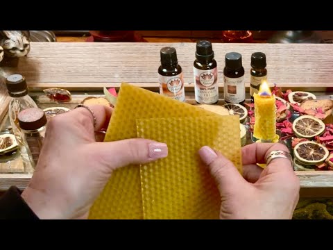 Beeswax & wood wick candle making experiment! (Soft Spoken version) Don't try this at home! ASMR