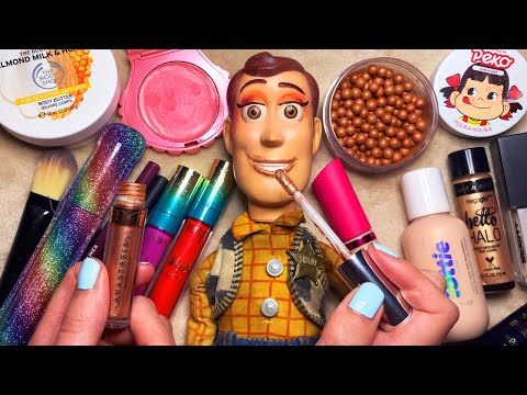 ASMR Makeup on Woody (Whispered)