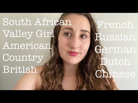 ASMR ~ ACCENT TRIGGER ~ 10 Different Accents