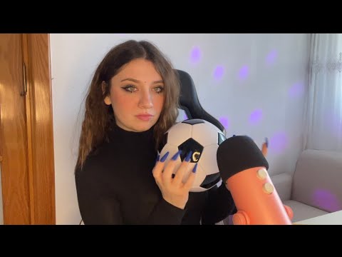 ASMR | Soccerball, Beachball and Spit Painting | Squeaky Sounds ❤️