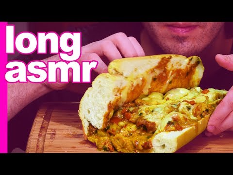 ASMR LONG 1 Hr MESSY Shrimp Sandwich (Crunchy Soft Eating Sounds) NoTalking Loop| Nomnomsammieboy