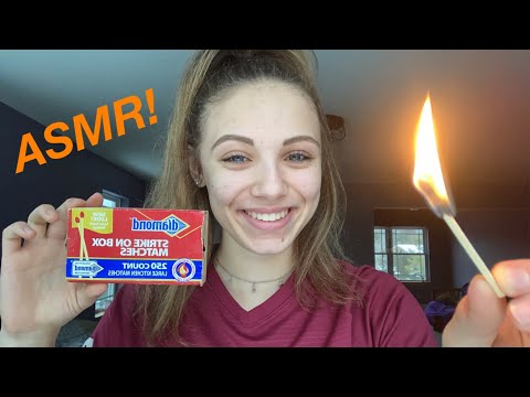 ASMR || Fire and Match Play!🔥