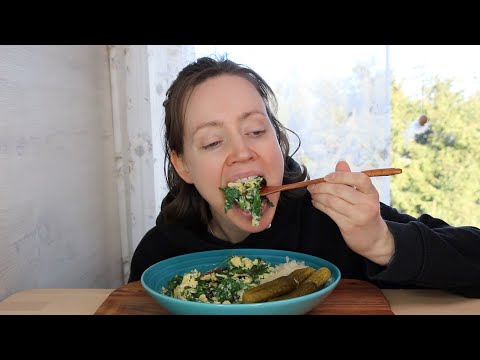 ASMR Whisper Eating Sounds | Egg Salad Scrambled | Mukbang 먹방