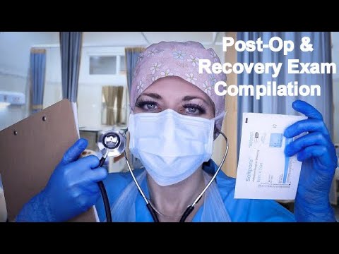 ASMR Recovery Room & Post-Op Exam Compilation - Gloves, Personal Attention, Medical Examinations