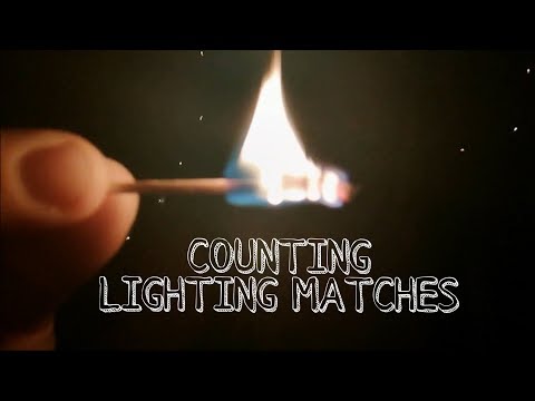 ASMR 🎧 Lighting up matches, Counting And Tongue Clicking (Whispering)