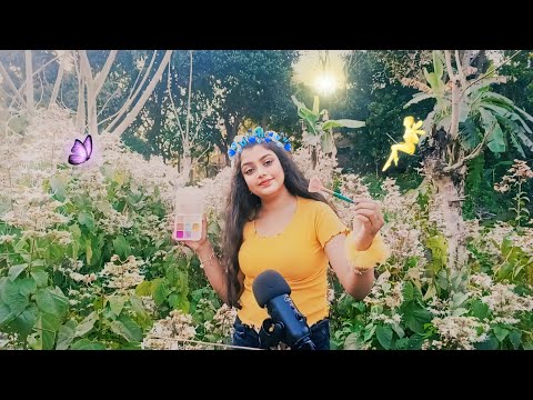 ASMR Doing Your Spring Makeup Outdoor 🌷💄