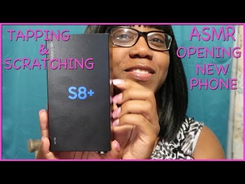 ASMR | TAPPING AND SCRATCHING| CHEWING BUBBLE GUM | UNBOXING NEW PHONE