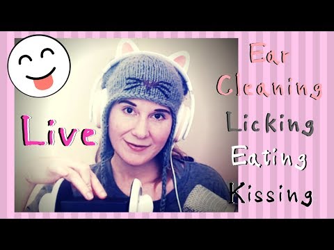 💖 Live ASMR #30 Ear Attention & more (lo-fi, mid-fi, hi-fi) - cleaning, eating, licking, kissing