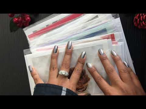 ASMR Holiday Card Show and Tell with Soft Whispers and Crinkles