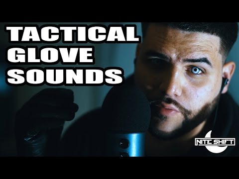 ASMR Tactical Glove Tingles (Whispers, Tapping, Rubbing, and Leather Sounds)