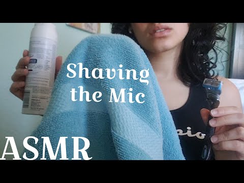 ASMR - Shaving the Mic | No talking