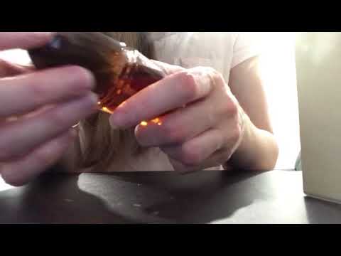 ASMR ~ Tapping Scratching on Perfume Bottle and Box Opening