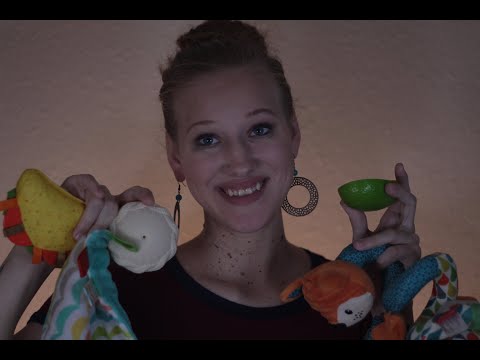 ASMR-Baby sensory toys! tapping, scratching, crunching and more!