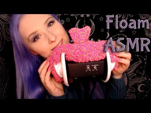 ASMR Floam On Your Ears! | Sticky Sounds, Tapping | For Sleep & Relaxation