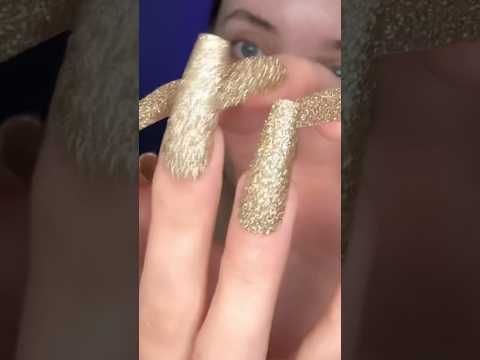 Scratchy, glitter nails! #asmr #asmrtriggers #shortsvideo #nails #nailtapping