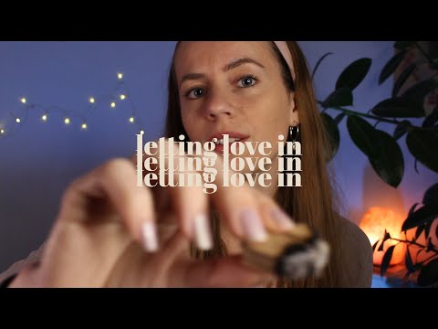 ASMR REIKI letting love in | plucking fear and negative energy | heart opening energy healing