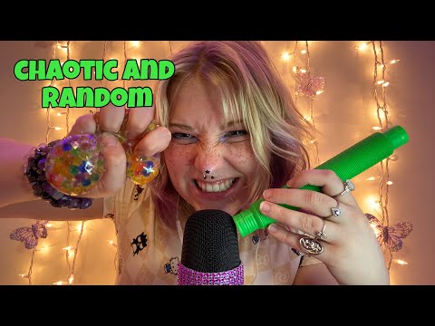ASMR but it’s completely and utterly RANDOM! fast and aggressive ADHD stimulation and tingles✨👏🏻💗