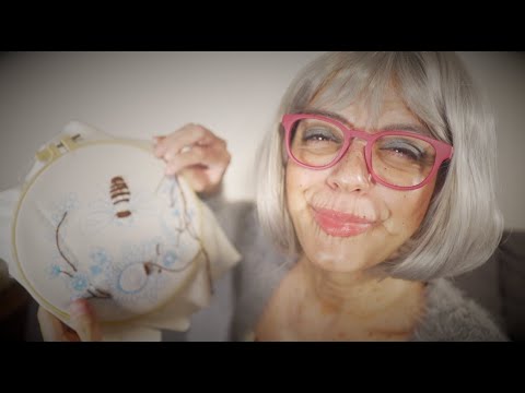 ASMR | Nonna Teaches You How To Embroider 🪡