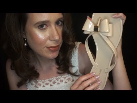ASMR Shoe Tapping and Scratching [Whispered]