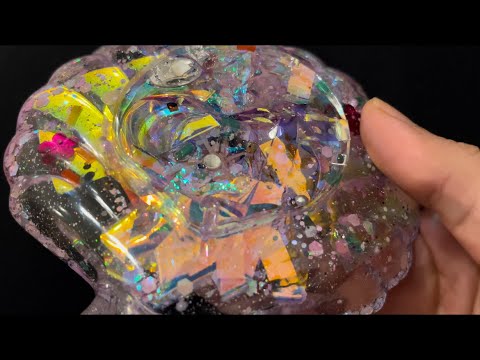 ASMR showing you my art resin project 🪸🐚