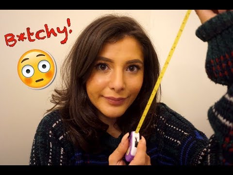 [B*tchy ASMR] Face Measuring Roleplay (Gum Chewing)
