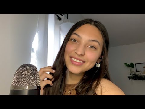ASMR ~ Semi Inaudible chit chat/catching up with me ~