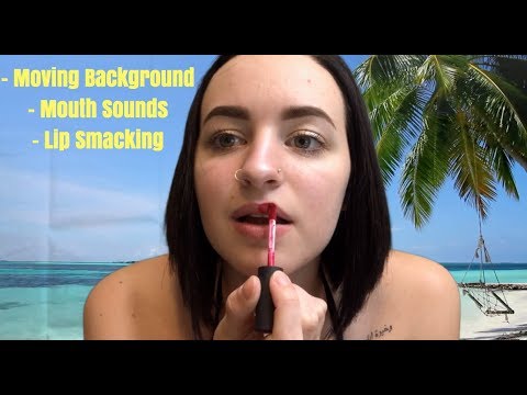 [ASMR] Lipstick Application "On The Beach" LET'S TAKE A VACAY