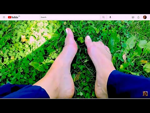 ASMR Feet walking Grass