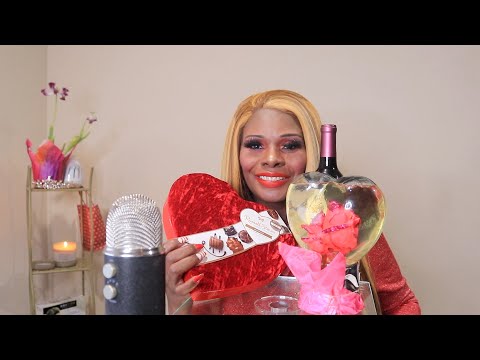 VALENTINE GIFTS FROM MY DAUGHTER ASMR EATING SOUNDS