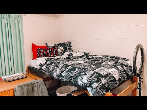 ASMR *updated* dorm room tour | tapping around my dorm room