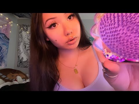 ASMR Brushing Your Hair ⋆｡𖦹 °.🐚⋆❀˖° (personal attention)
