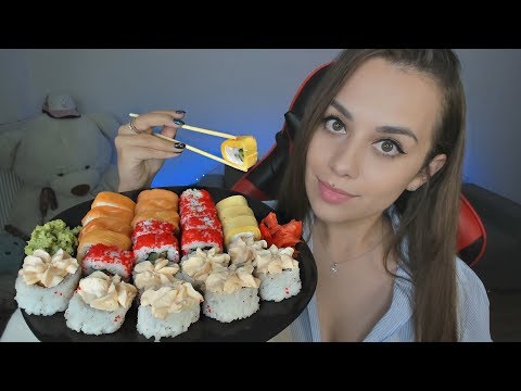 АСМР Итинг Суши 🍙🍤 | Мукбанг | ASMR Eating Rolls and Sushi 🍣 Russian Sushi | ROLLS EATING SOUNDS