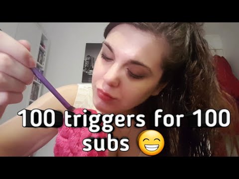 ASMR || 100 triggers for 100 subscribers (part 2) 😊😊